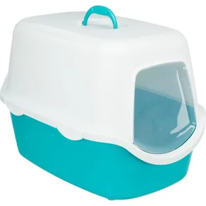 VICO fedett WC ajtóval, szűrő nélkül 56 x 40 x 40 cm, türkiz/fehér